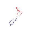 new zealand map logo icon vector image