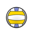 beach volleyball ball on a white background vector image vector image