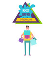 best offer premium placard vector image