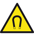 magnetic safety sign vector image vector image