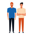 men avatar cartoon character vector image vector image