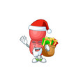 santa neisseria gonorrhoeae with sacks gifts vector image