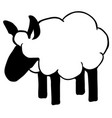sheep stencil vector image