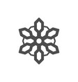 snowflake icon or snow concept vector image