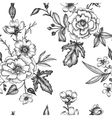 vintage floral seamless pattern vector image