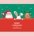 merry christmas and new year scene with chinese vector image