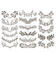 hand drawn floral vector image