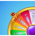 realistic spinning wheel of fortune vector image