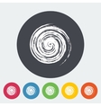 sun flat icon vector image