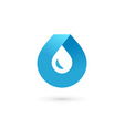 water drop symbol logo design template icon may vector image vector image
