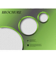 abstract binder layout white a4 brochure cover vector image vector image