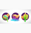 funny colorful homemade slime holding in hand vector image