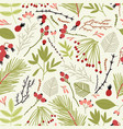 elegant seamless pattern with branches vector image