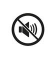 no sound icon volume off symbol flat vector image