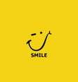 smile logo and symbol vector image
