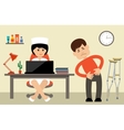 doctor talking to patient vector image