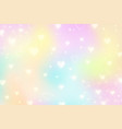 pastel hearts background rainbow unicorn vector image