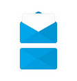 blue envelope vector image vector image