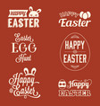 easter typographic vector image vector image