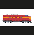 freight train isolated on white background vector image