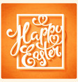happy easter poster vector image vector image