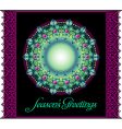 holiday wreath vector image vector image