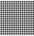 houndstooth plaid pattern vector image vector image