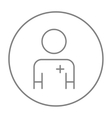nurse line icon vector image