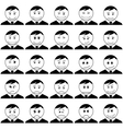 office smileys set black contour vector image
