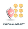 emotional immunity icon 3d from human vector image vector image