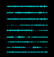 sound wave a linear form in song vector image vector image