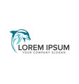 dolphin logo design concept template vector image vector image