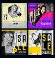 fashion sale background vector image