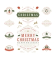 christmas labels and badges design vector image
