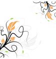 floral background vector image