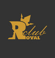king royal luxury vector image