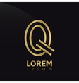 letter q vector image