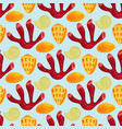 sea shells marine cartoon clam-shell seamless vector image