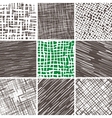 abstract doodle seamless patterns set vector image vector image