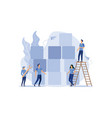business concept team metaphor people connecting vector image vector image