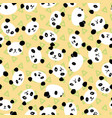 panda triangle seamless pattern vector image