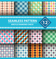seamless argyle plaid pattern vector image vector image