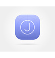 app icon template with guidelines fresh colour vector image