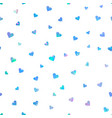 color heart confetti seamless pattern on white vector image vector image