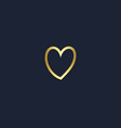 love heart valentine design logo vector image vector image