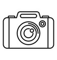 photo camera record icon outline style vector image