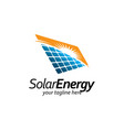 solar with panel symbol logo design template vector image vector image
