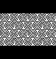 spiral celtic triskels seamless pattern vector image