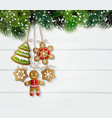 merry christmas vintage design vector image