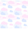 pink and blue clouds seamless pattern design baby vector image